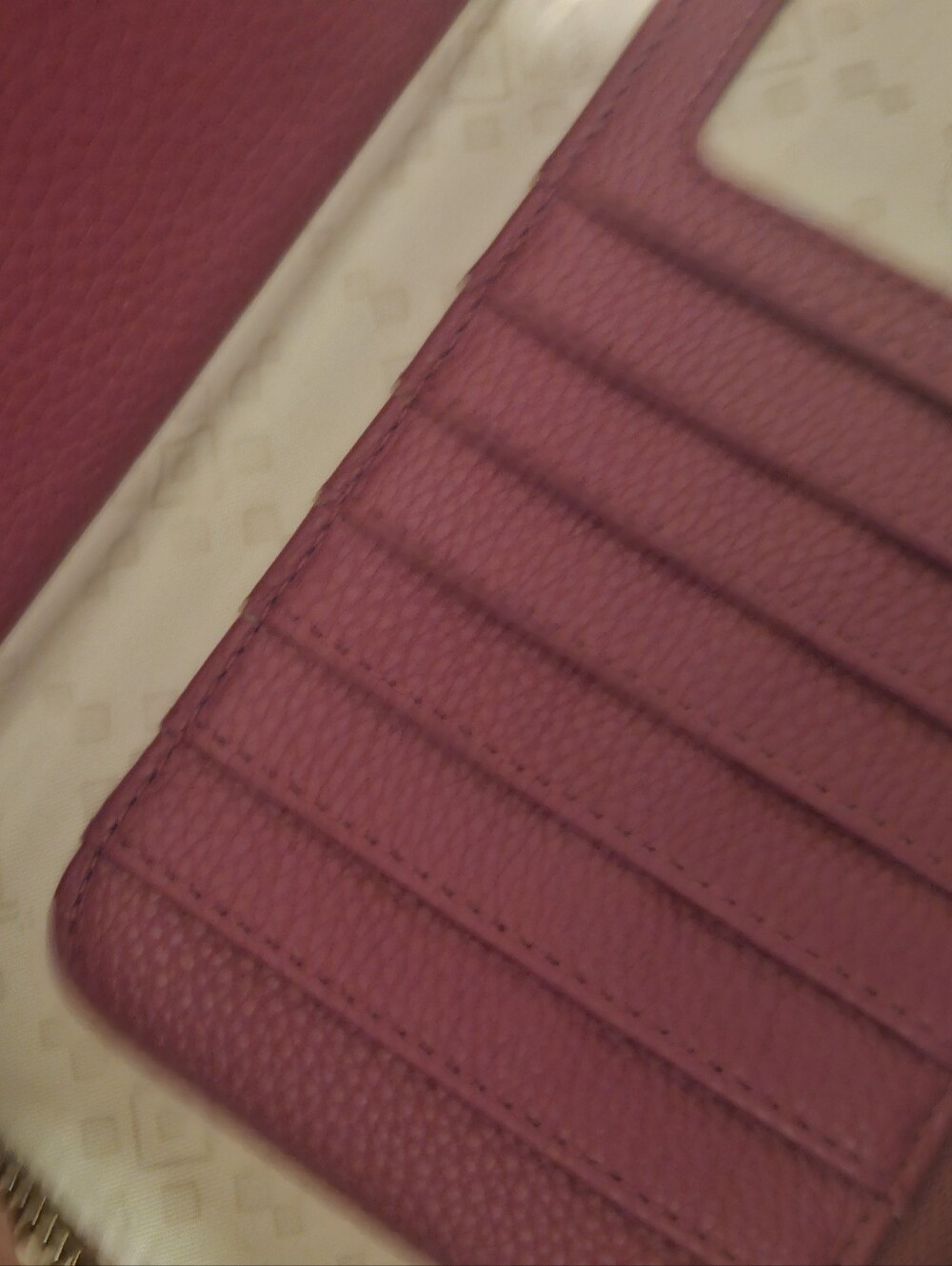 Women's Zip-Around Wallet in Raspberry Pink - Picture 7 of 10